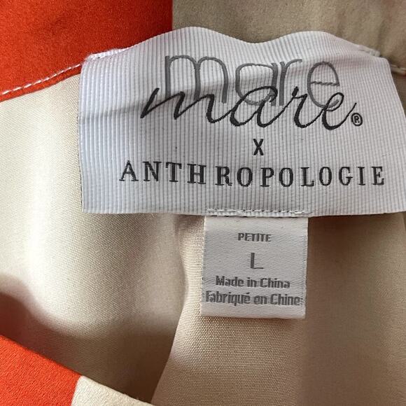 MARE MARE X ANTHROPOLOGIE  IISA STRIPED‎ MIDI SKIRT SIZE L/P - Picture 3 of 7